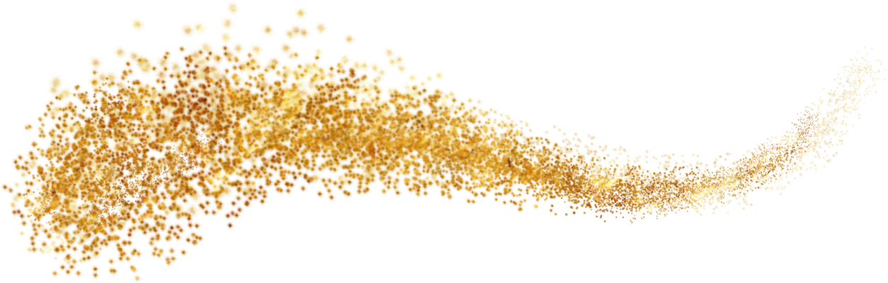 Golden Glitter Cutout